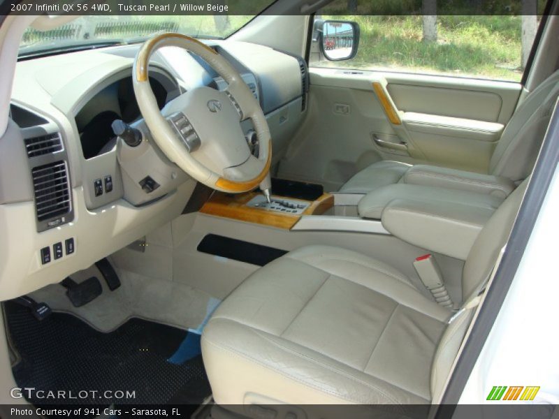 Tuscan Pearl / Willow Beige 2007 Infiniti QX 56 4WD