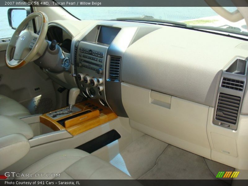 Tuscan Pearl / Willow Beige 2007 Infiniti QX 56 4WD