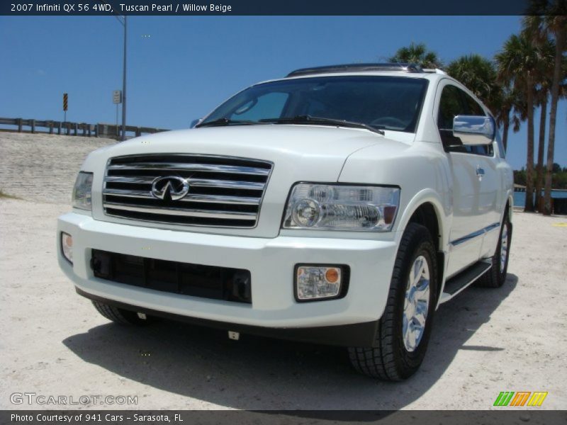 Tuscan Pearl / Willow Beige 2007 Infiniti QX 56 4WD