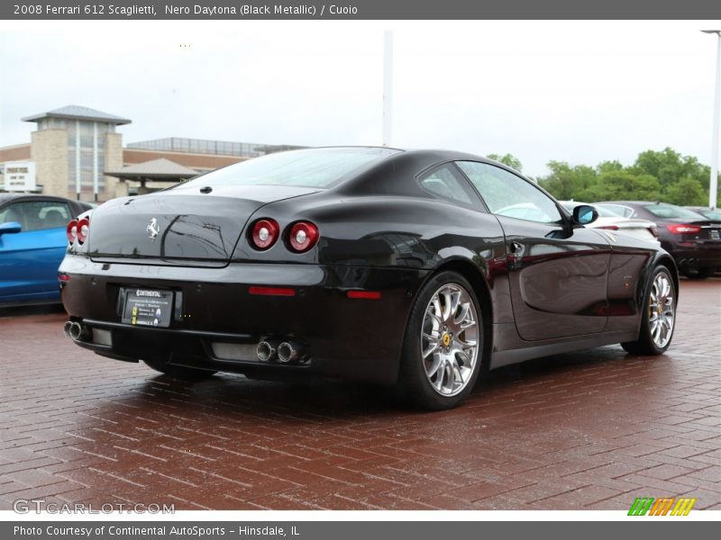 Nero Daytona (Black Metallic) / Cuoio 2008 Ferrari 612 Scaglietti