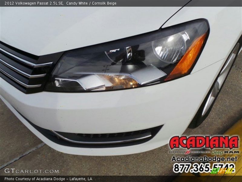 Candy White / Cornsilk Beige 2012 Volkswagen Passat 2.5L SE