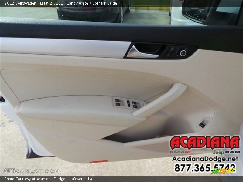 Candy White / Cornsilk Beige 2012 Volkswagen Passat 2.5L SE
