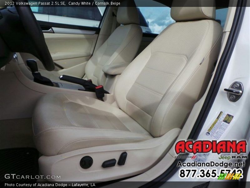 Candy White / Cornsilk Beige 2012 Volkswagen Passat 2.5L SE