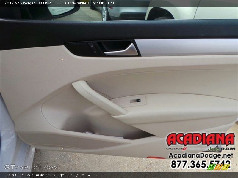 Candy White / Cornsilk Beige 2012 Volkswagen Passat 2.5L SE