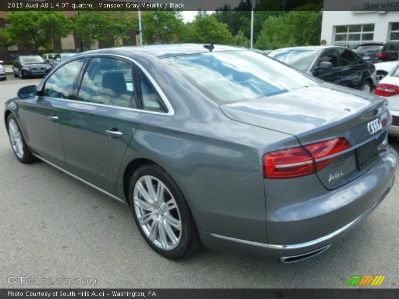 Monsoon Gray Metallic / Black 2015 Audi A8 L 4.0T quattro
