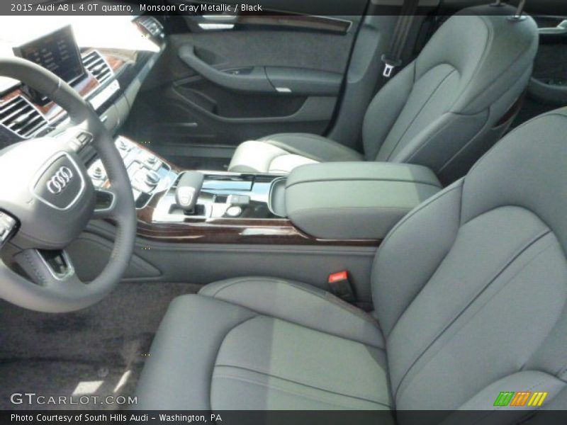 Monsoon Gray Metallic / Black 2015 Audi A8 L 4.0T quattro