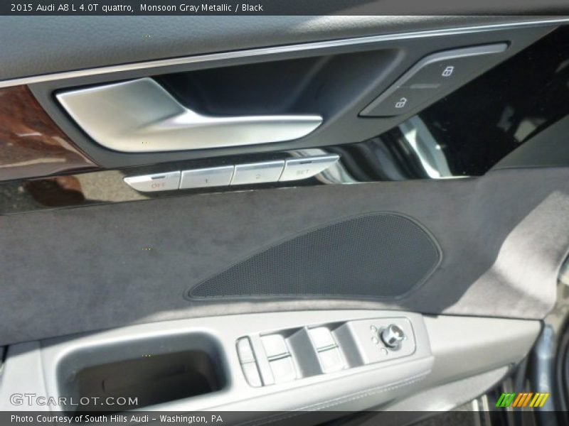 Monsoon Gray Metallic / Black 2015 Audi A8 L 4.0T quattro