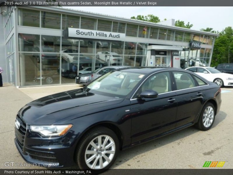 Moonlight Blue Metallic / Velvet Beige 2015 Audi A6 3.0 TDI Premium Plus quattro Sedan