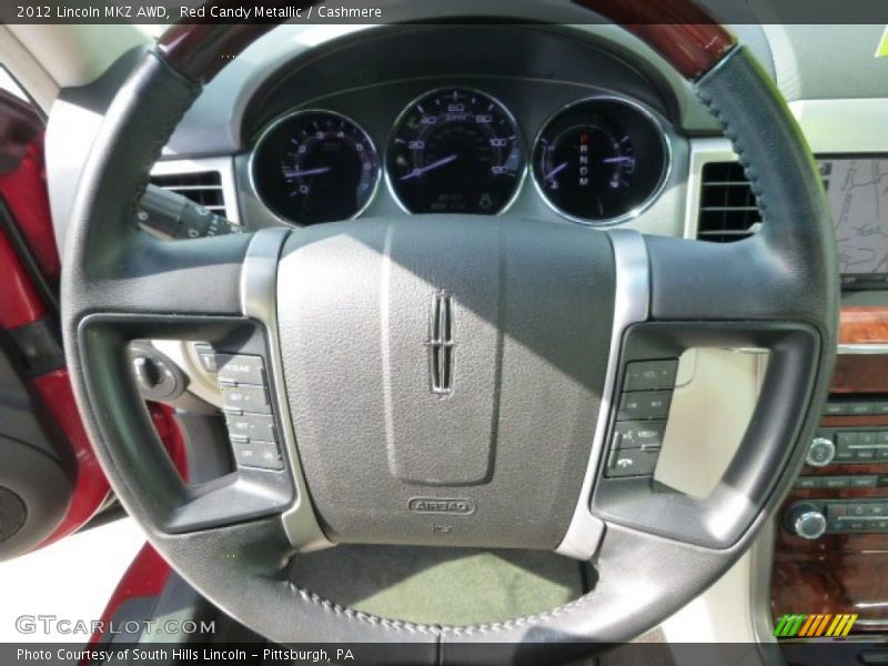 Red Candy Metallic / Cashmere 2012 Lincoln MKZ AWD