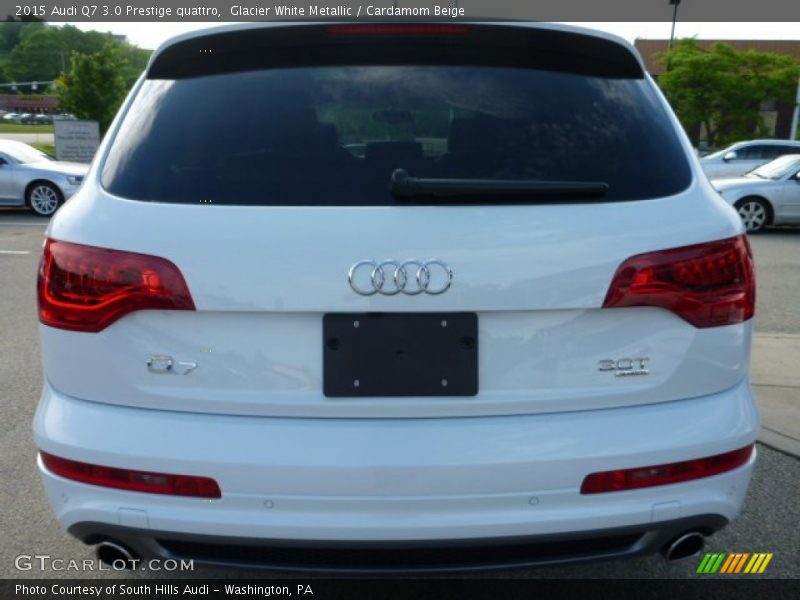 Glacier White Metallic / Cardamom Beige 2015 Audi Q7 3.0 Prestige quattro