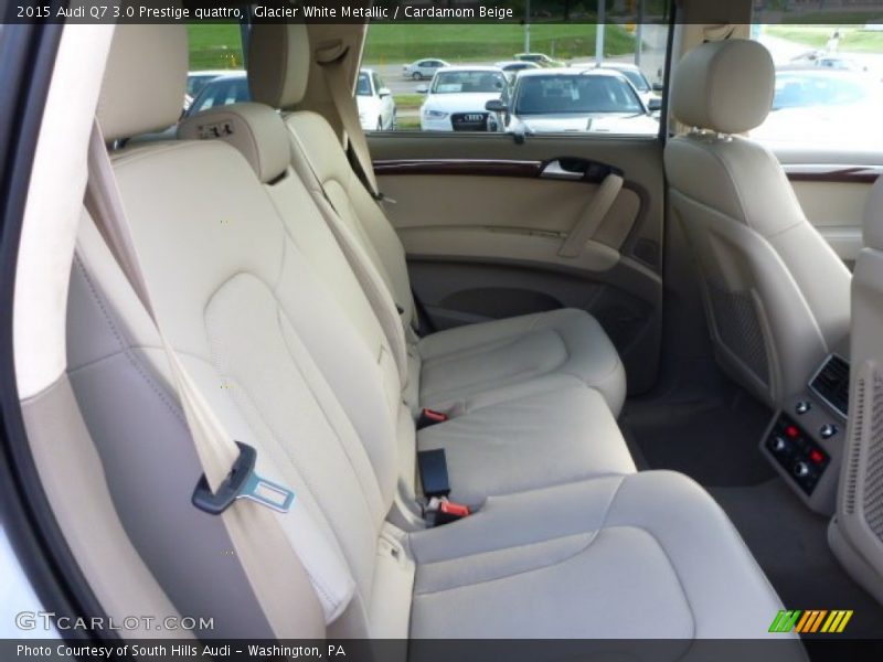 Glacier White Metallic / Cardamom Beige 2015 Audi Q7 3.0 Prestige quattro