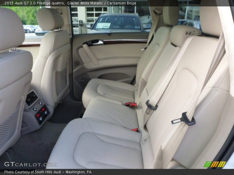 Glacier White Metallic / Cardamom Beige 2015 Audi Q7 3.0 Prestige quattro