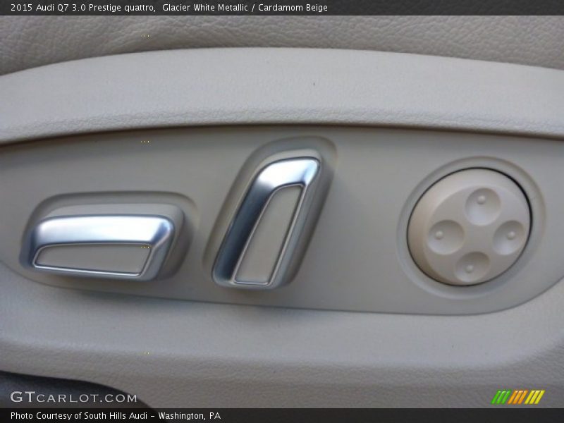 Glacier White Metallic / Cardamom Beige 2015 Audi Q7 3.0 Prestige quattro