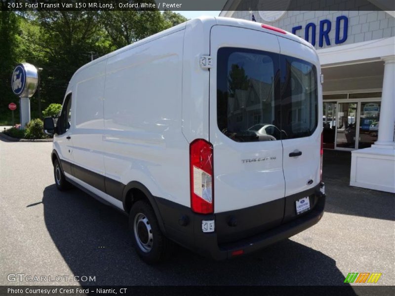 Oxford White / Pewter 2015 Ford Transit Van 150 MR Long