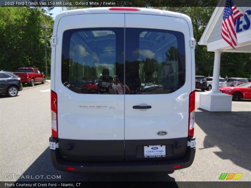 Oxford White / Pewter 2015 Ford Transit Van 150 MR Long