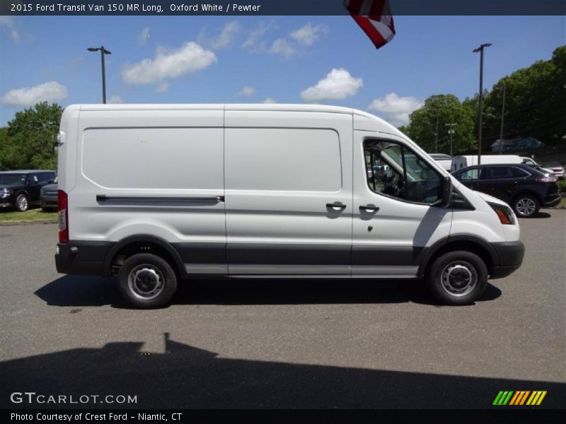 Oxford White / Pewter 2015 Ford Transit Van 150 MR Long