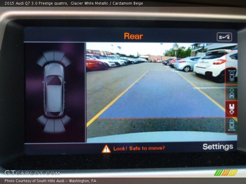 Glacier White Metallic / Cardamom Beige 2015 Audi Q7 3.0 Prestige quattro