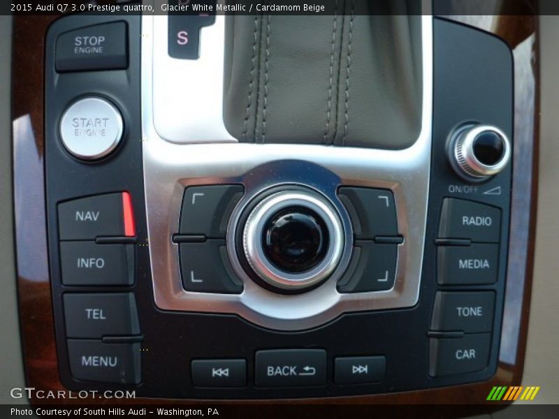 Glacier White Metallic / Cardamom Beige 2015 Audi Q7 3.0 Prestige quattro