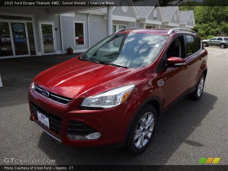 Sunset Metallic / Charcoal Black 2015 Ford Escape Titanium 4WD