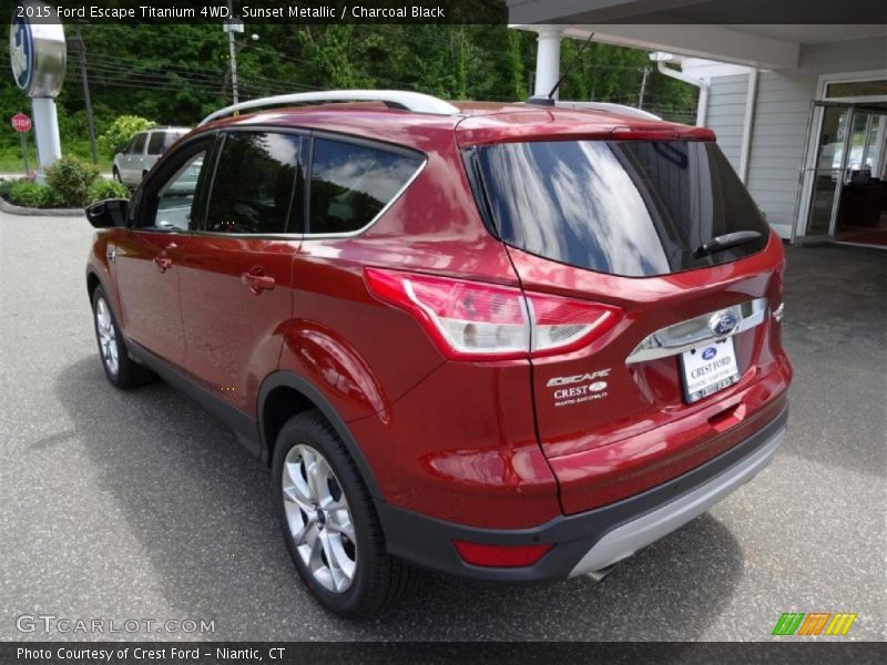 Sunset Metallic / Charcoal Black 2015 Ford Escape Titanium 4WD