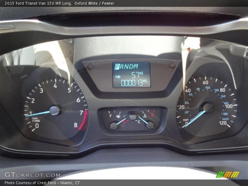 Oxford White / Pewter 2015 Ford Transit Van 150 MR Long