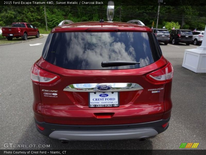 Sunset Metallic / Charcoal Black 2015 Ford Escape Titanium 4WD