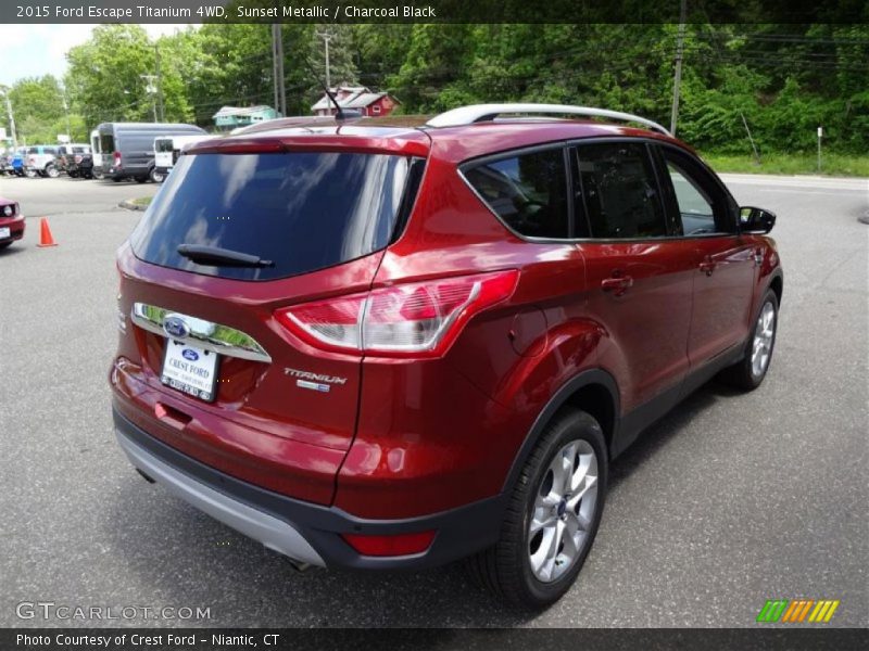 Sunset Metallic / Charcoal Black 2015 Ford Escape Titanium 4WD