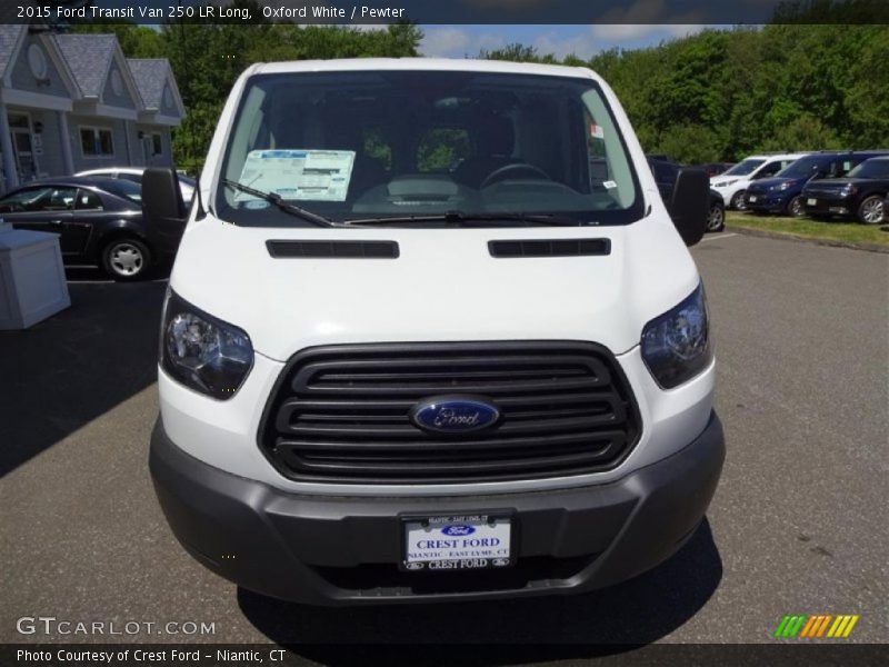 Oxford White / Pewter 2015 Ford Transit Van 250 LR Long