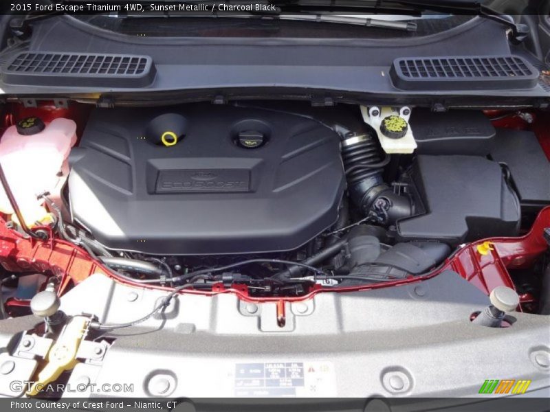 Sunset Metallic / Charcoal Black 2015 Ford Escape Titanium 4WD