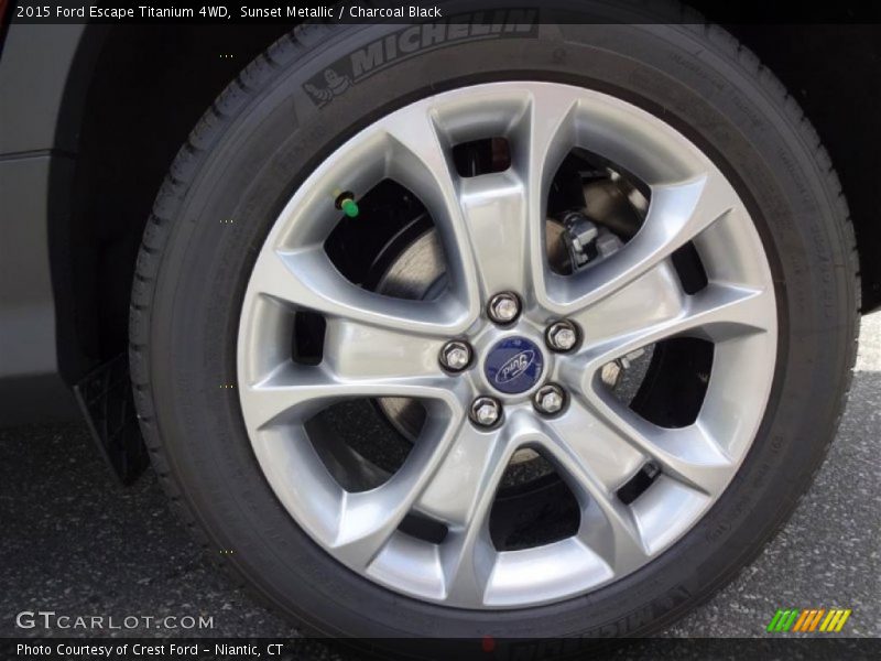 Sunset Metallic / Charcoal Black 2015 Ford Escape Titanium 4WD