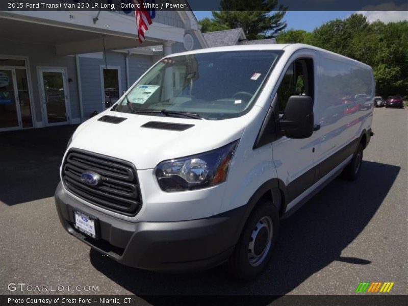 Oxford White / Pewter 2015 Ford Transit Van 250 LR Long