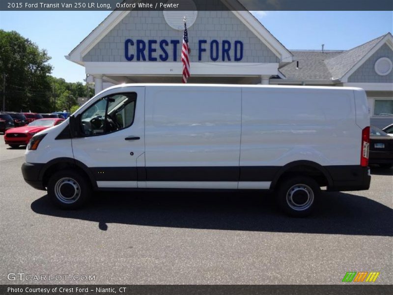 Oxford White / Pewter 2015 Ford Transit Van 250 LR Long