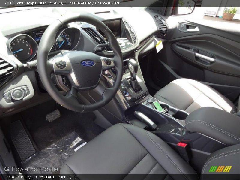 Sunset Metallic / Charcoal Black 2015 Ford Escape Titanium 4WD