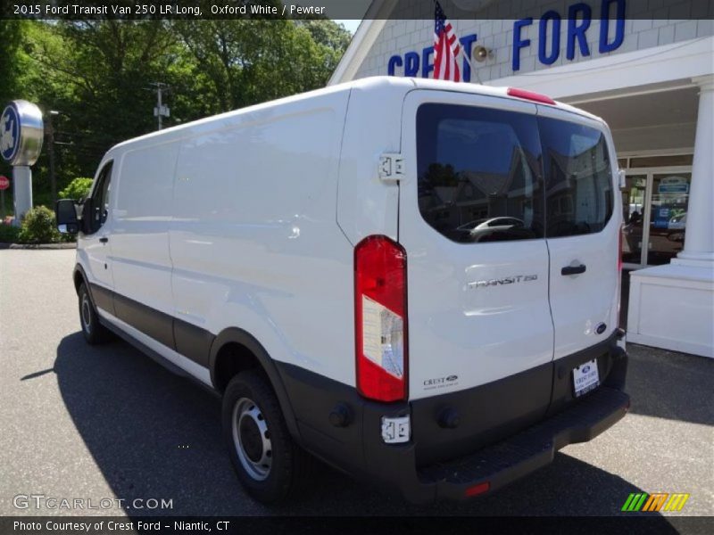 Oxford White / Pewter 2015 Ford Transit Van 250 LR Long