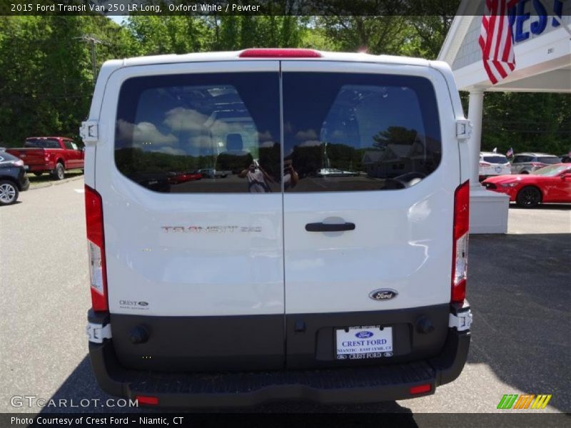 Oxford White / Pewter 2015 Ford Transit Van 250 LR Long