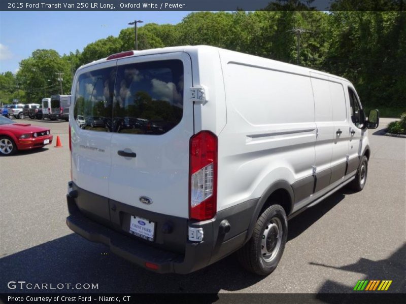 Oxford White / Pewter 2015 Ford Transit Van 250 LR Long