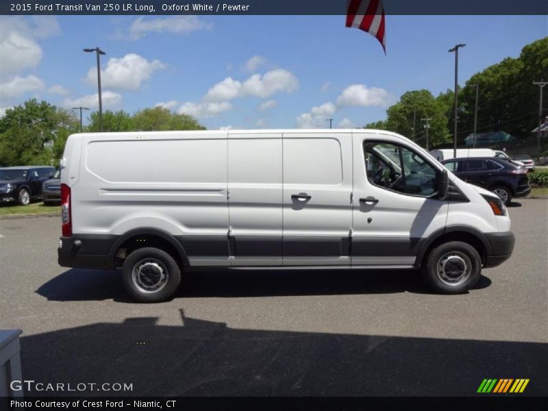 Oxford White / Pewter 2015 Ford Transit Van 250 LR Long