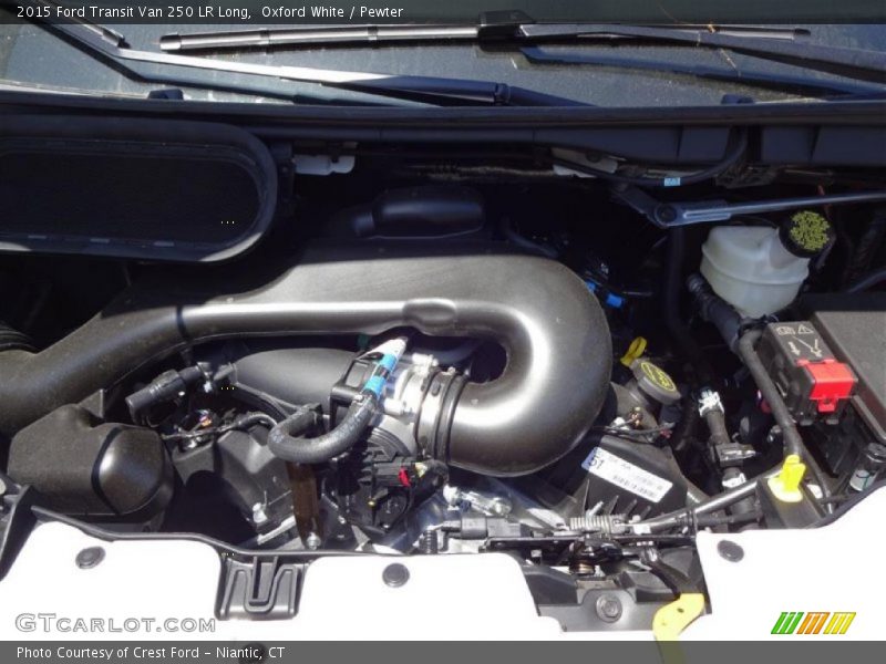 Oxford White / Pewter 2015 Ford Transit Van 250 LR Long