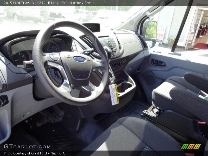 Oxford White / Pewter 2015 Ford Transit Van 250 LR Long