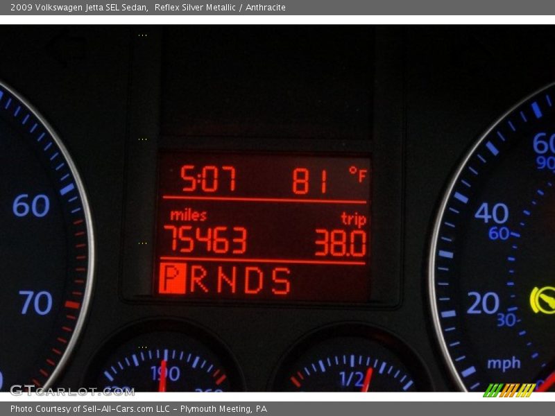 Reflex Silver Metallic / Anthracite 2009 Volkswagen Jetta SEL Sedan