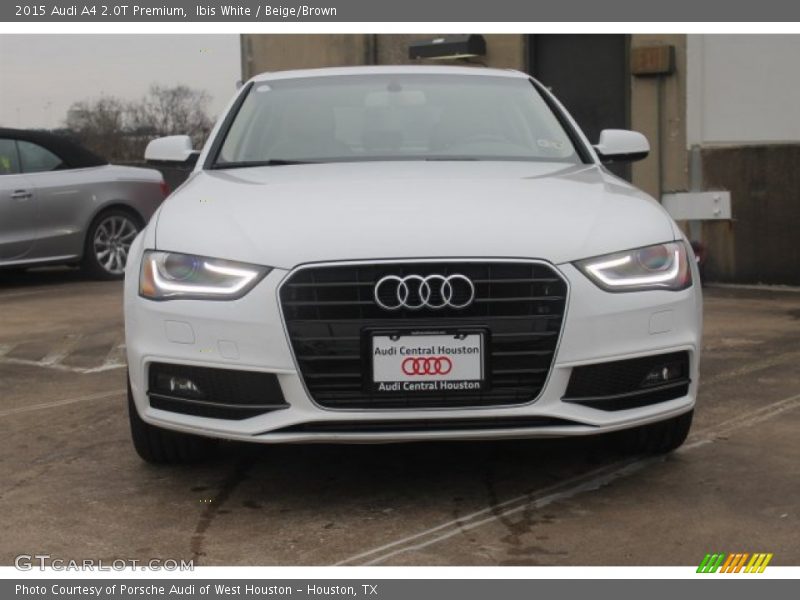 Ibis White / Beige/Brown 2015 Audi A4 2.0T Premium