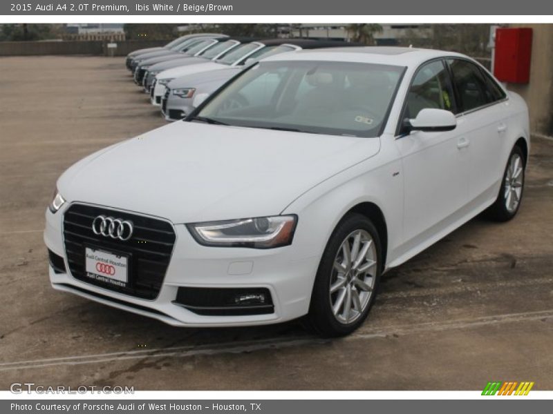 Ibis White / Beige/Brown 2015 Audi A4 2.0T Premium