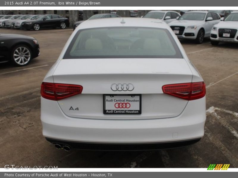 Ibis White / Beige/Brown 2015 Audi A4 2.0T Premium