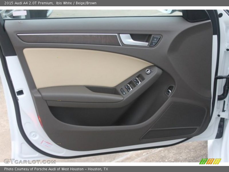 Ibis White / Beige/Brown 2015 Audi A4 2.0T Premium