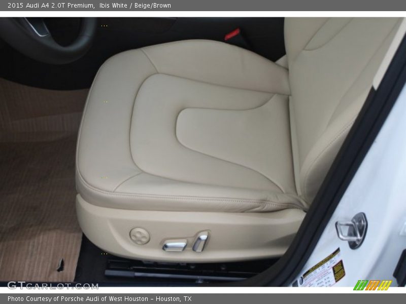 Ibis White / Beige/Brown 2015 Audi A4 2.0T Premium