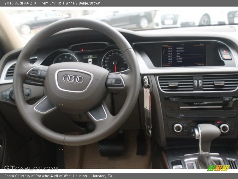 Ibis White / Beige/Brown 2015 Audi A4 2.0T Premium