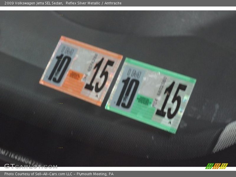 Reflex Silver Metallic / Anthracite 2009 Volkswagen Jetta SEL Sedan