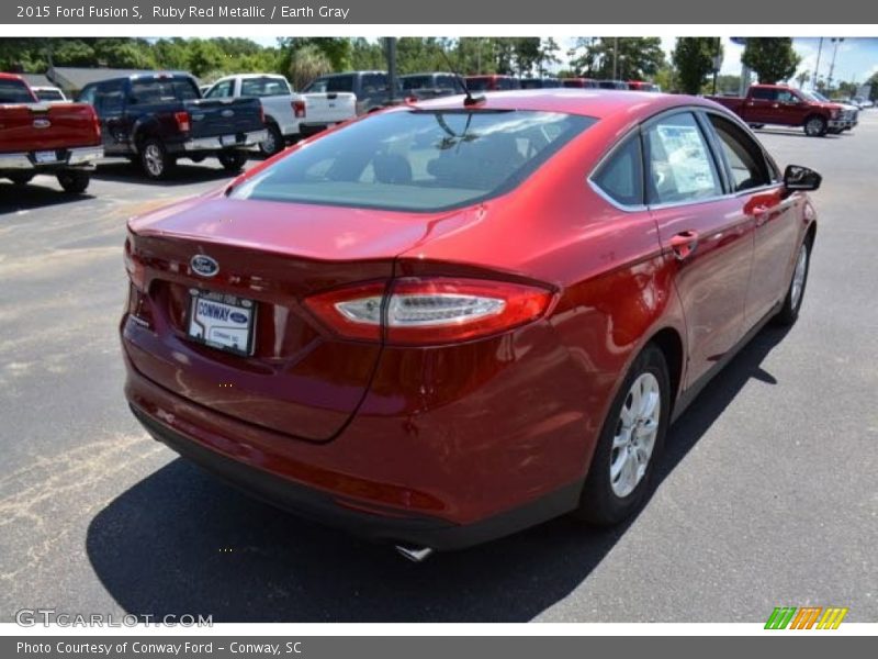 Ruby Red Metallic / Earth Gray 2015 Ford Fusion S