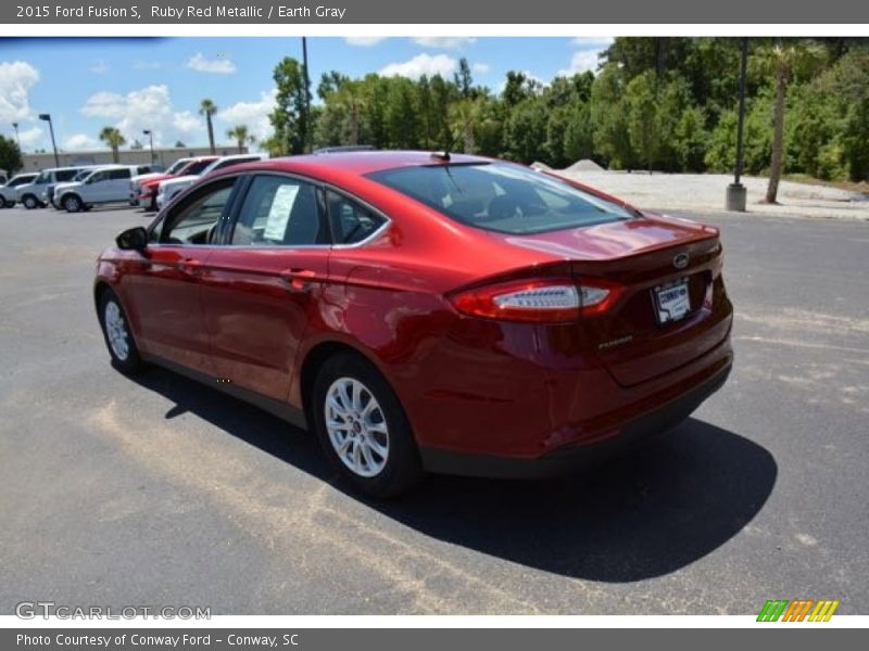 Ruby Red Metallic / Earth Gray 2015 Ford Fusion S