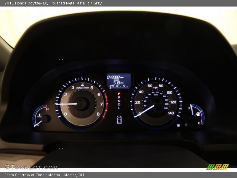 Polished Metal Metallic / Gray 2011 Honda Odyssey LX